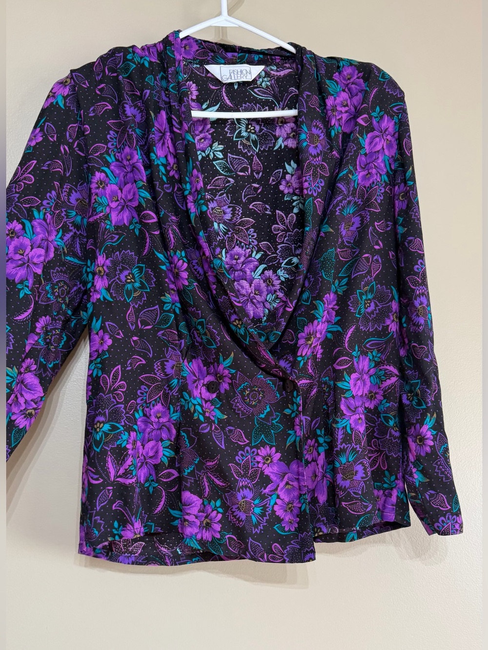 Vintage 80’s Fashion Gallery Floral Statement Skirt Set - Picture 3 of 16